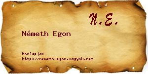 Németh Egon névjegykártya
