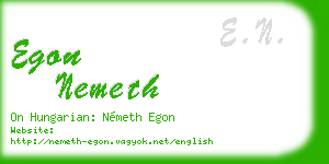 egon nemeth business card