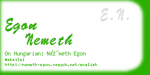 egon nemeth business card